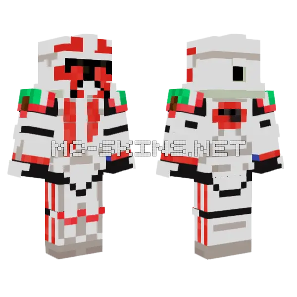 Lebanese Forces Clone Trooper 2 Minecraft skin, front and back