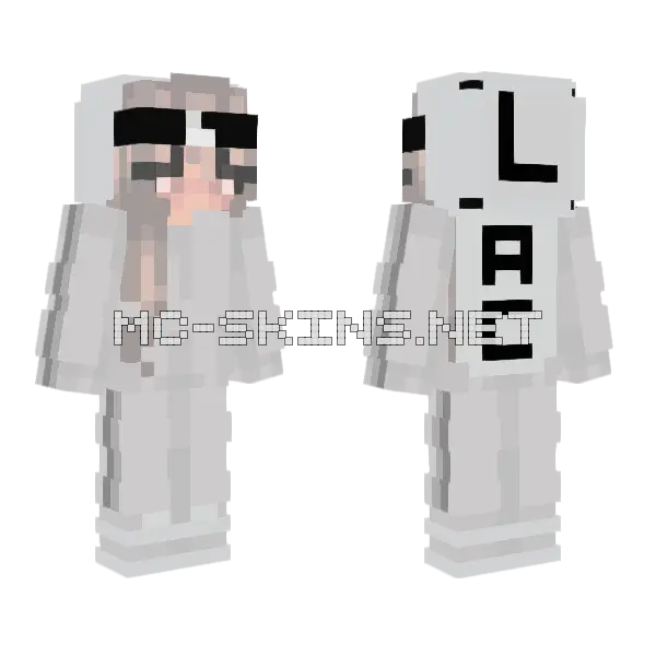 Lebbyyyyyy Uwu Minecraft skin, front and back