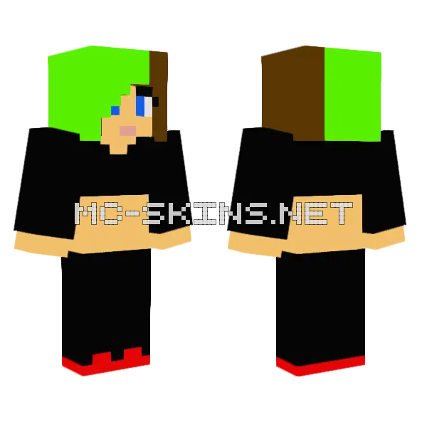 Leehe Minecraft skin, front and back