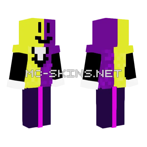 Lefmask Update Minecraft skin, front and back