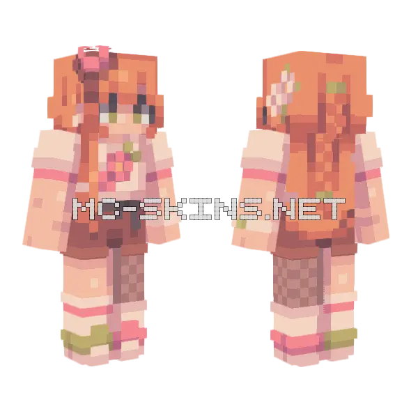 Left To Bloom Rce Minecraft skin, front and back