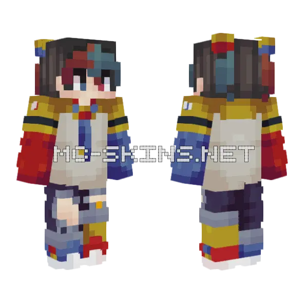 Legends Never Die RCE Minecraft skin, front and back
