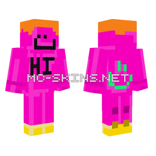 Lego Camman18 Minecraft skin, front and back