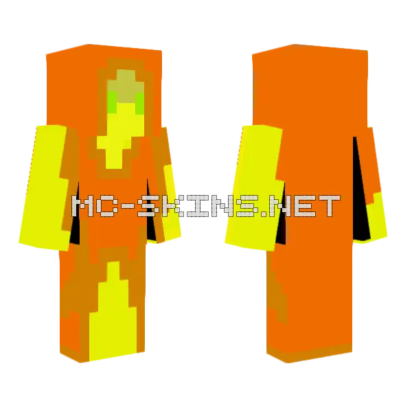 Lego Dude Minecraft skin, front and back