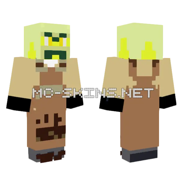 Lego Hiden Side Mr Branson Poseido Minecraft skin, front and back