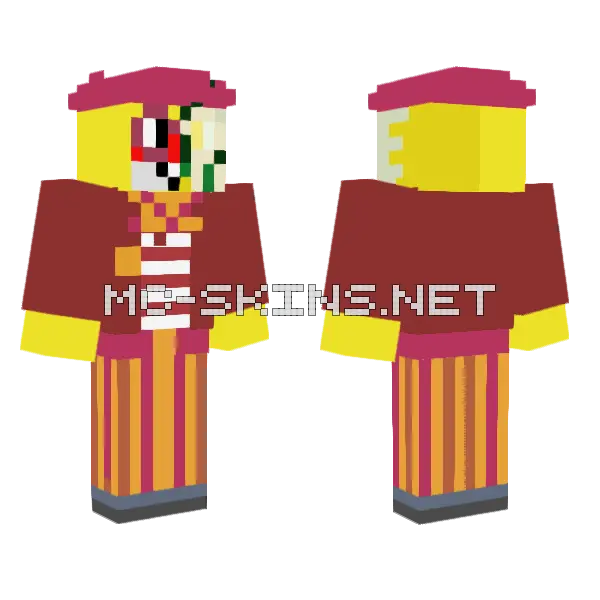 Legopayaso Mitad 3 Minecraft skin, front and back