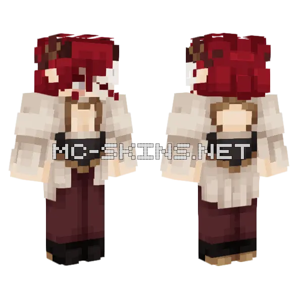 Leir Mask Minecraft skin, front and back