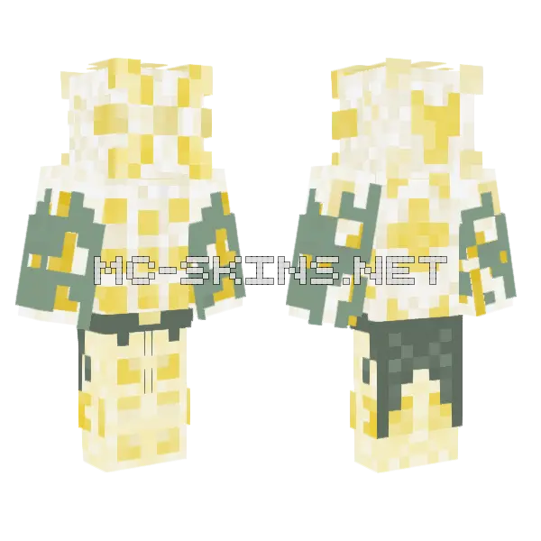 Lemasent Minecraft skin, front and back