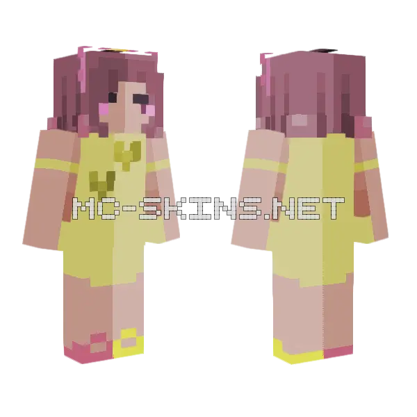 Lemòncherry Rosette Minecraft skin, front and back
