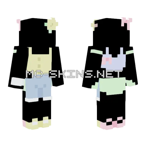 Lemon Lime Raffle Minecraft skin, front and back