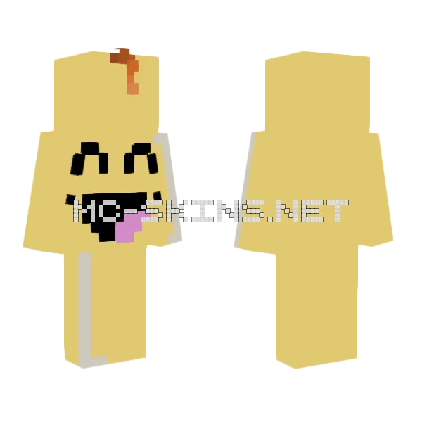 Lemonade Minecraft skin, front and back