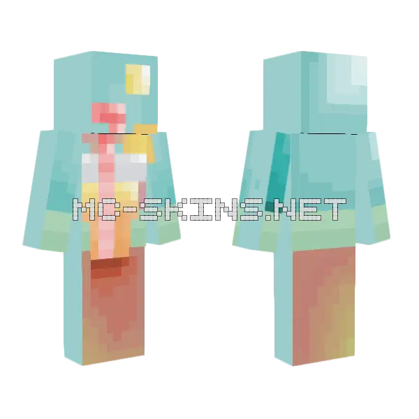 Lemonade Minecraft skin, front and back