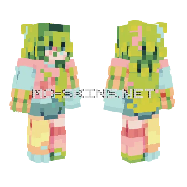 Lemonade Ce Minecraft skin, front and back