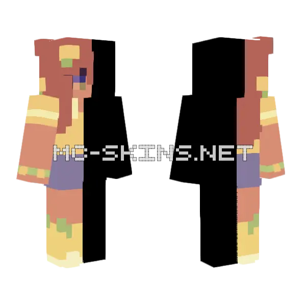 Lemons And Cherries Collab Minecraft skin, front and back