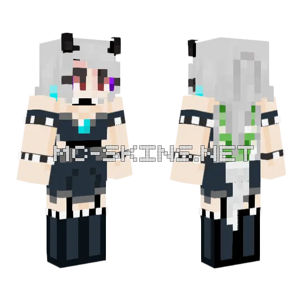 Lennlin Minecraft skin, front and back