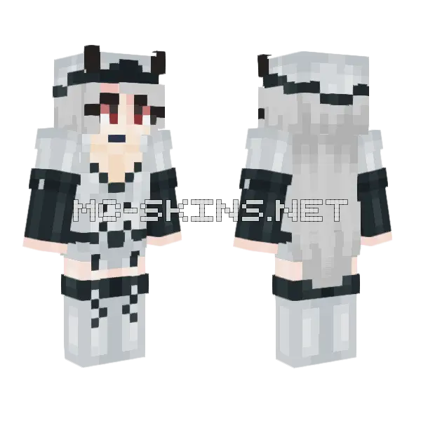 Lennlin Esdeath Minecraft skin, front and back