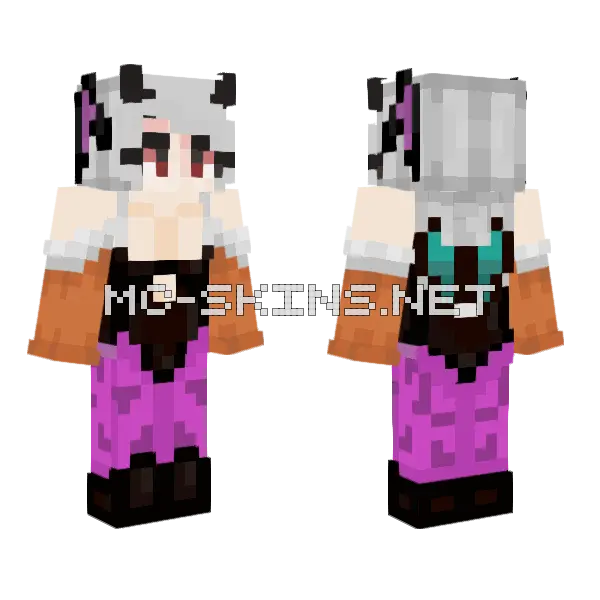Lennlin Morrgain Minecraft skin, front and back