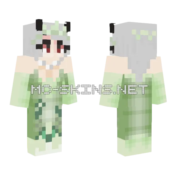 Lennlin Tiana Minecraft skin, front and back