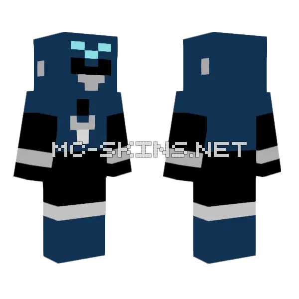 Leo Mini Force V 2 Minecraft skin, front and back