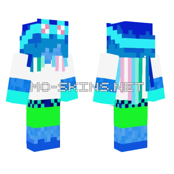 Leon Trains Skin Minecraft skin, front and back