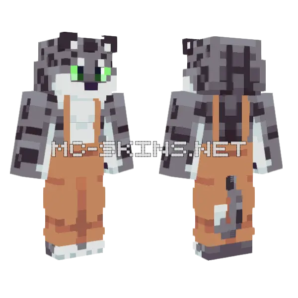 Lep3rd Panda Skin Minecraft skin, front and back