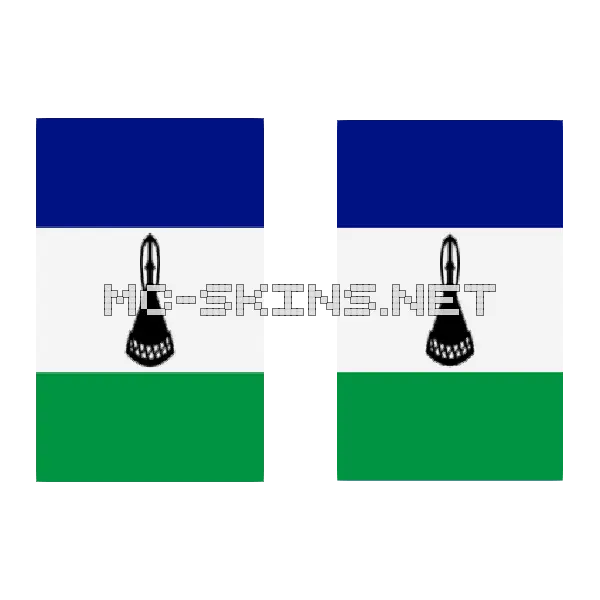 Lesotho Flag cape, outside and lining