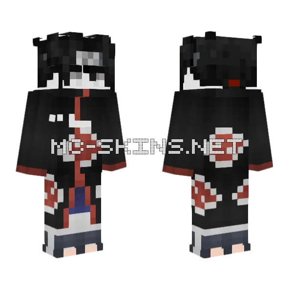 Lesso Naruto Minecraft skin, front and back