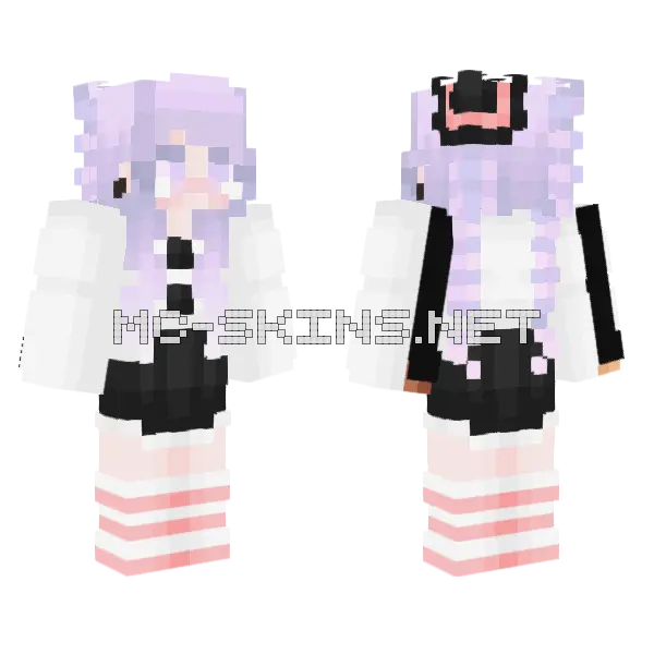 Let It Snow Minecraft skin, front and back