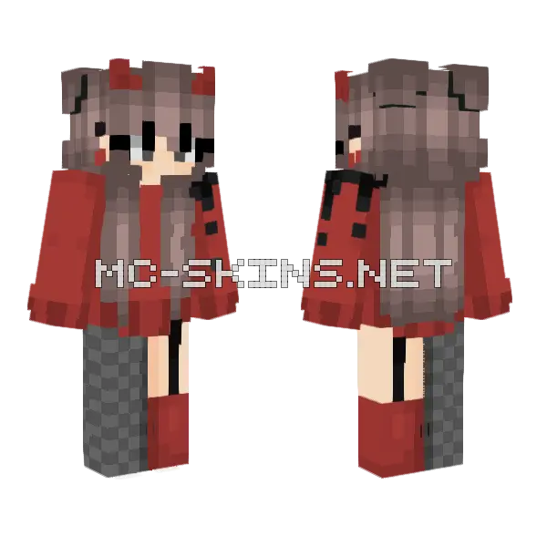Let Me Go Minecraft skin, front and back