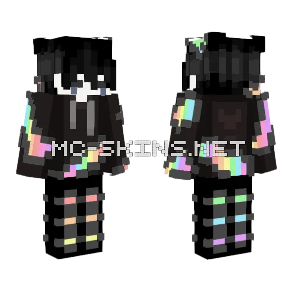 Let Me Out Minecraft skin, front and back