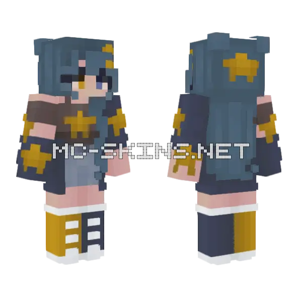 Let Your Kindness Shine Minecraft skin, front and back