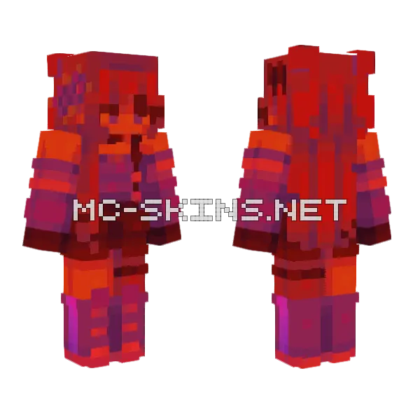 Lethal Poetry Minecraft skin, front and back