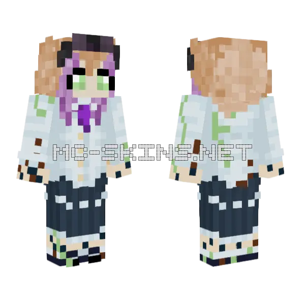Leto Mossy With Shoes Minecraft skin, front and back