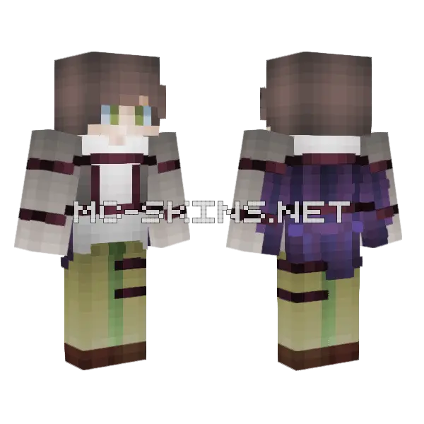 Let's Go Home Minecraft skin, front and back