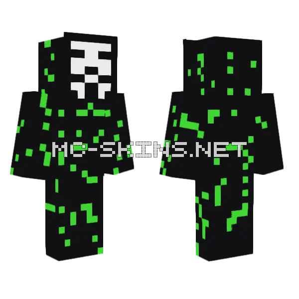 Level Ten Hacker Minecraft skin, front and back