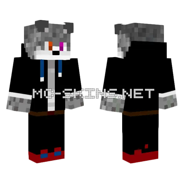 Leven Red Minecraft skin, front and back