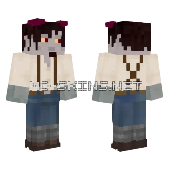 Lexe Casual 2 0 Minecraft skin, front and back