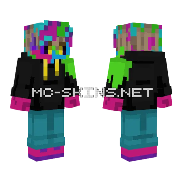 Lexi Aras Hysteria Minecraft skin, front and back