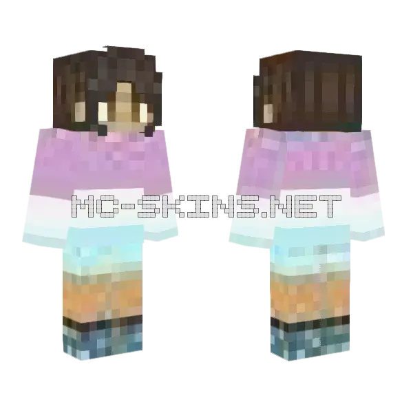 Lhumeike2 Girl Skin Minecraft skin, front and back