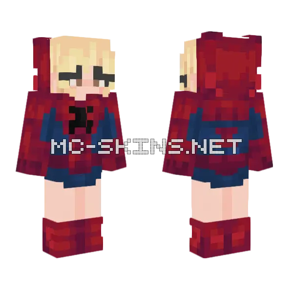 Lia Cubito Minecraft skin, front and back