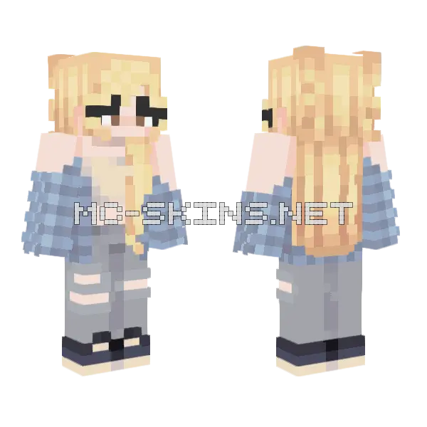 Lia Cubito Minecraft skin, front and back