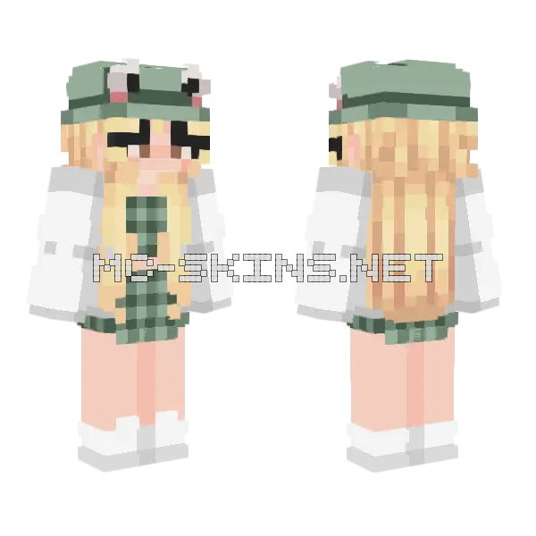 Lia Cubito Minecraft skin, front and back