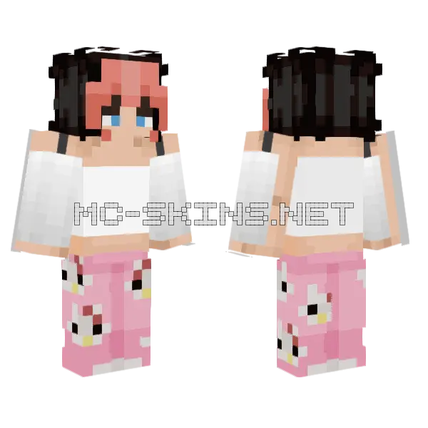 Liam Pajama Minecraft skin, front and back