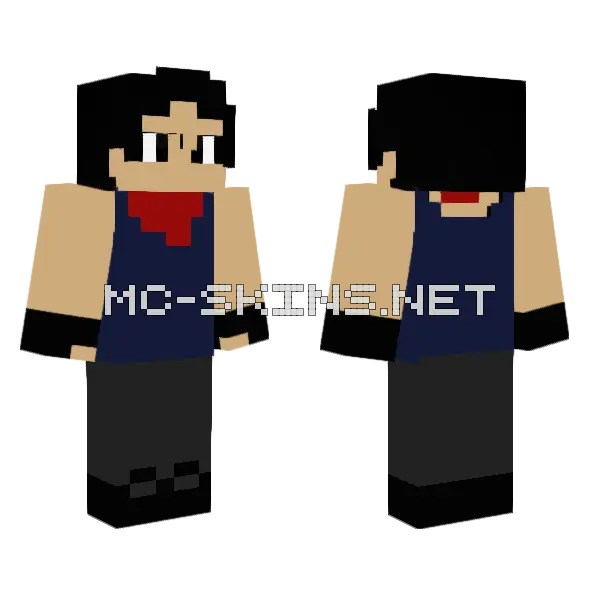 Liam Shiloh And Bros Minecraft skin, front and back