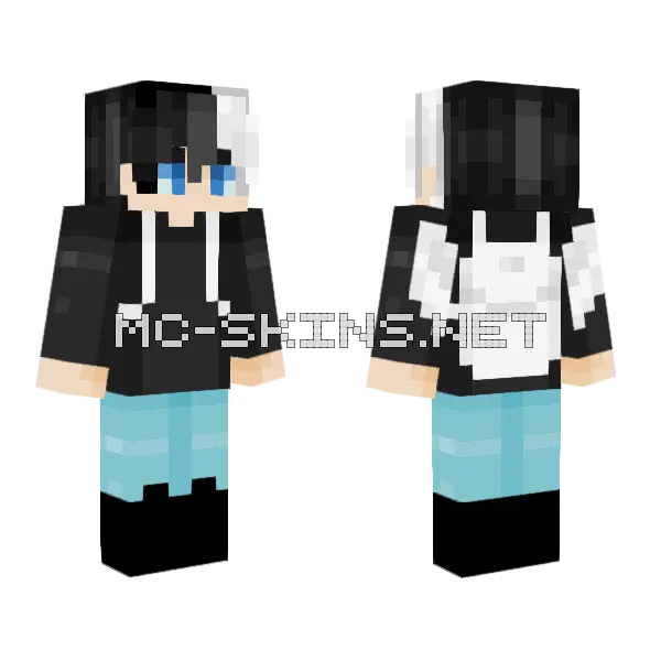Licht Jekylland Todoroki Minecraft skin, front and back