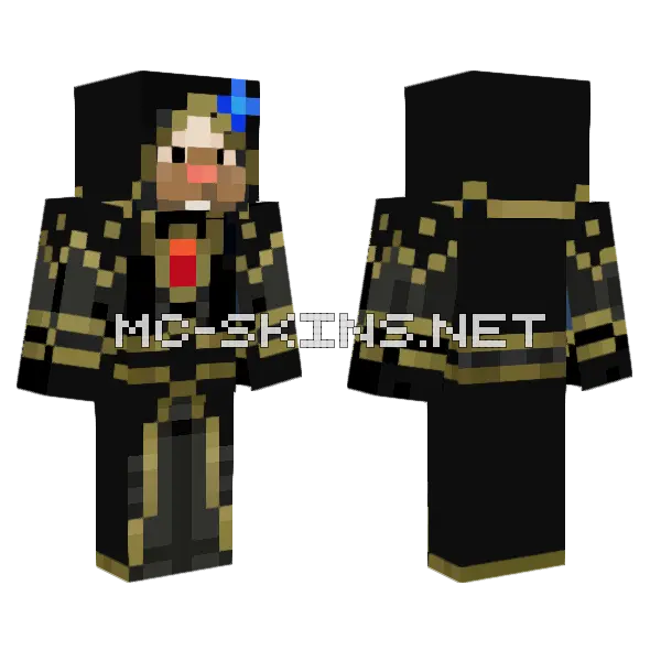 Life Series Red Minecraft skin, front and back
