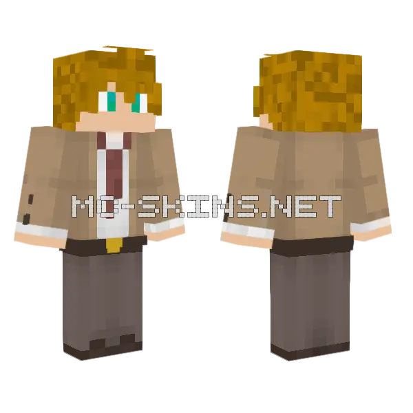 Light Minecraft skin, front and back