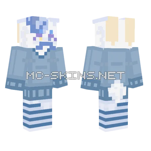 Light Blue Sweater, front and back