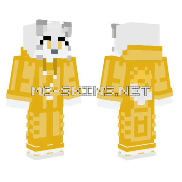 Light Foxy Skin Minecraft skin, front and back