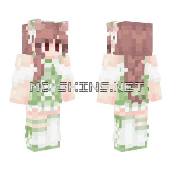 Light Green Lime Outfit, front and back